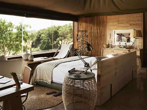 Zimmer der Singita Faru Faru Lodge